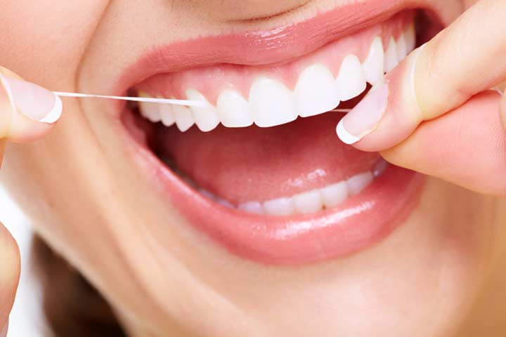 održavanje oralne higijene - čišćenje zuba koncem